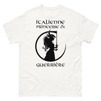 Thumbnail for T-shirt Italie blanc - Princesse et guerrière avec humour