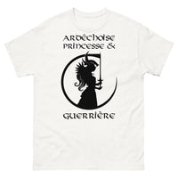 Thumbnail for T-shirt Ardèche blanc - Princesse guerrière fière