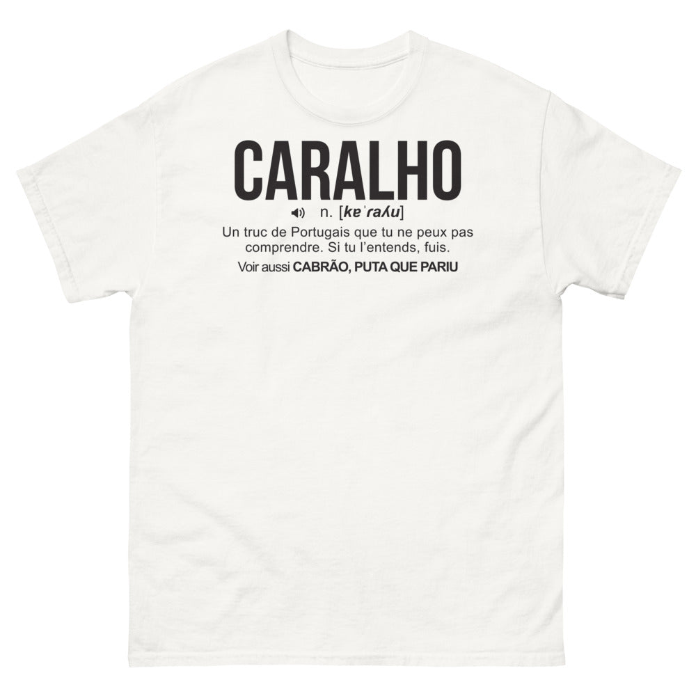 T-shirt Lusophonie blanc - hommage humoristique à la culture