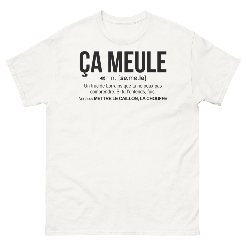 T-shirt Lorraine blanc - Ça meule un truc de Lorrains