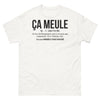 T-shirt Bourgogne blanc - Ça meule, n'sa m'le