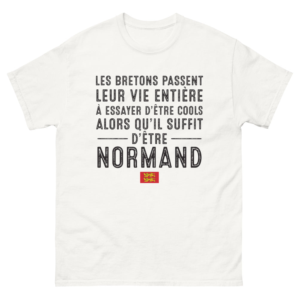 T-shirt Normand blanc - L'humour breton enfin révélé