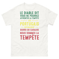 Thumbnail for T-shirt Portugal blanc - Tempête légendaire humoristique