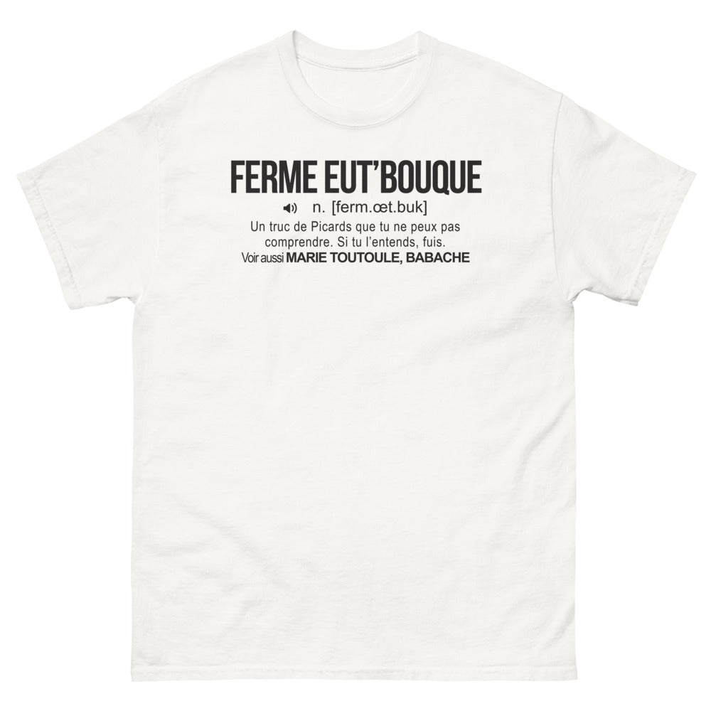 T-shirt Picardie blanc - Ferme eut bouque !