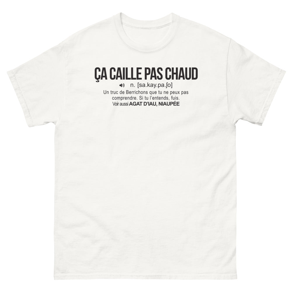 T-shirt Berry blanc - Ca caille pas chaud, un clin d'œil