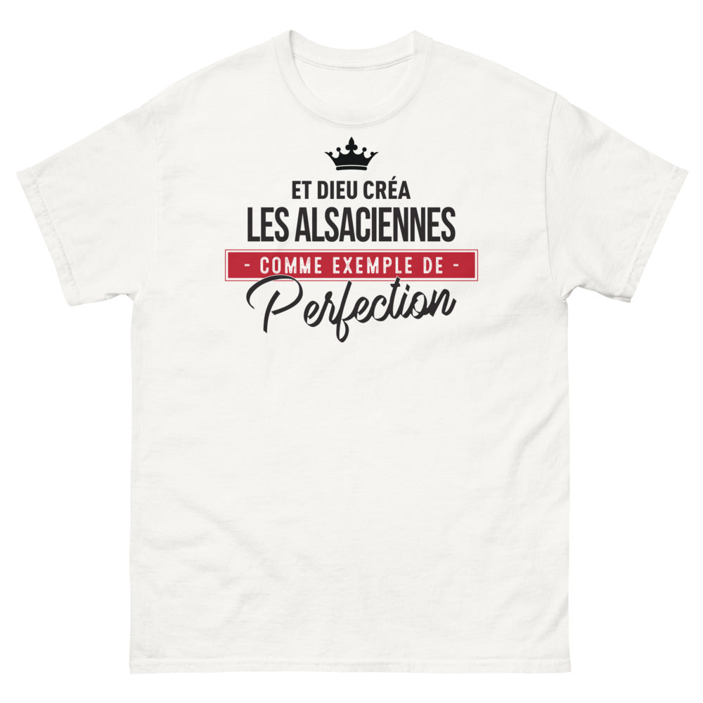 T-shirt Alsace blanc - Et Dieu créa les Alsaciennes