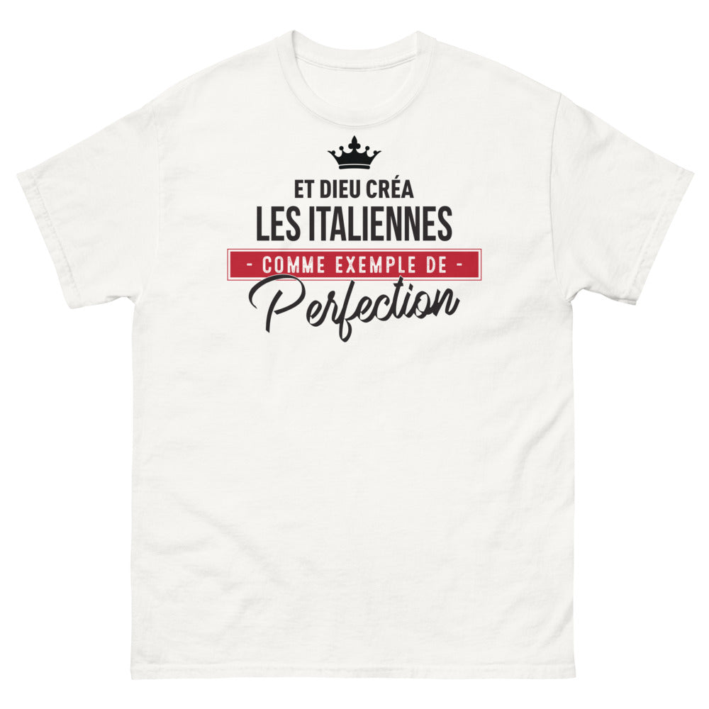 T-shirt Italie blanc - Et Dieu créa les Italiennes