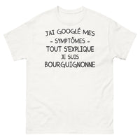 Thumbnail for T-shirt Bourgogne blanc - J'ai googlé mes symptômes