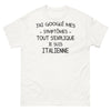 T-shirt Italie blanc - Je suis Italienne et fière de l'être