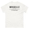 T-shirt Bourgogne blanc - Expression drôle et fière