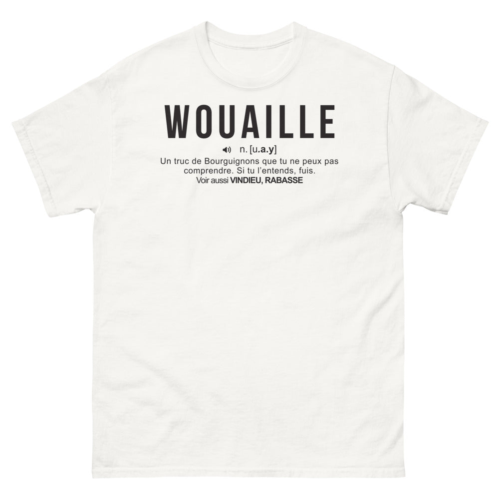 T-shirt Bourgogne blanc - Vindieu Rabasse humoristique