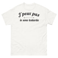 Thumbnail for T-shirt Italie blanc - Je ne peux pas, je suis Testarda