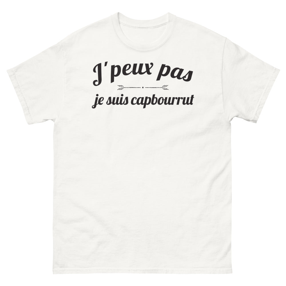 T-shirt Capbreton blanc - Je Peux Pas, Je Suis Capbourrut