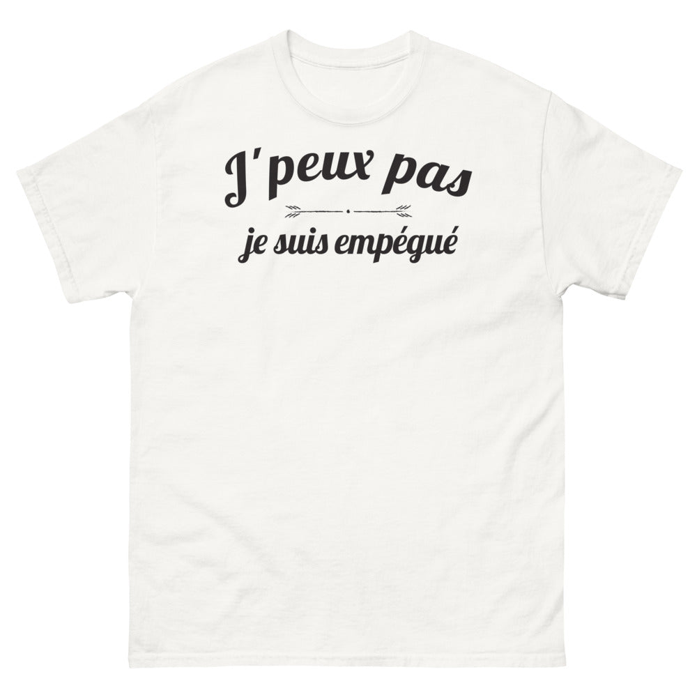 T-shirt Sud de la France blanc - Je peux pas, je suis empegue