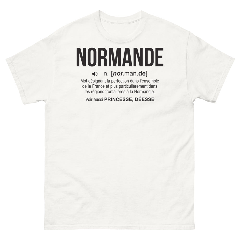 T-shirt Normande blanc - Le Charme de la Perfection Normande