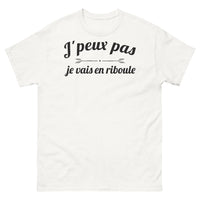 Thumbnail for T-shirt France blanc - J'peux pas, je vais en riboule