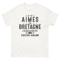 Thumbnail for T-shirt Bretagne blanc - Si tu aimes la Bretagne, achète-moi un Kouign Amann