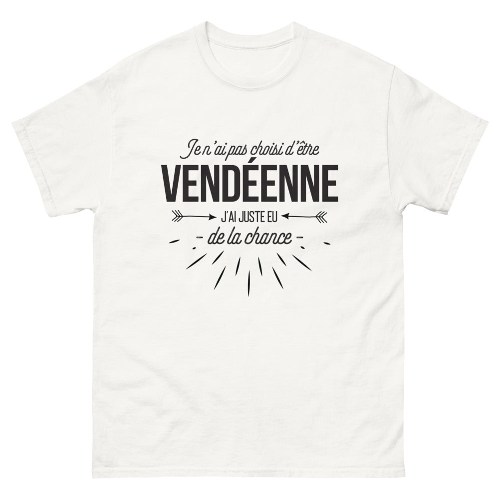 T-shirt Vendée blanc - Je n'ai pas choisi d'être Vendéenne