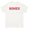 T-shirt Nîmes blanc - Je supporte deux équipes : Nîmes et celle qui joue contre Montpellier