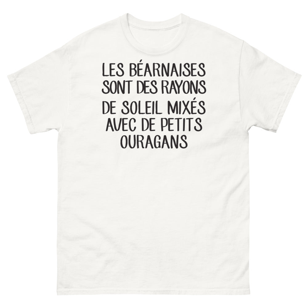 T-shirt Béarnais blanc - Rayons de soleil et ouragans