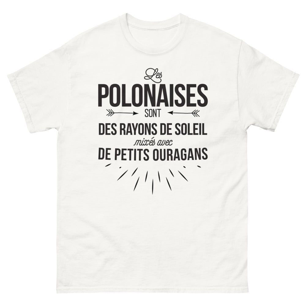 T-shirt Pologne blanc - Les Polonaises sont des rayons de soleil