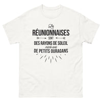 Thumbnail for T-shirt Réunion blanc - Rayons de soleil et ouragans