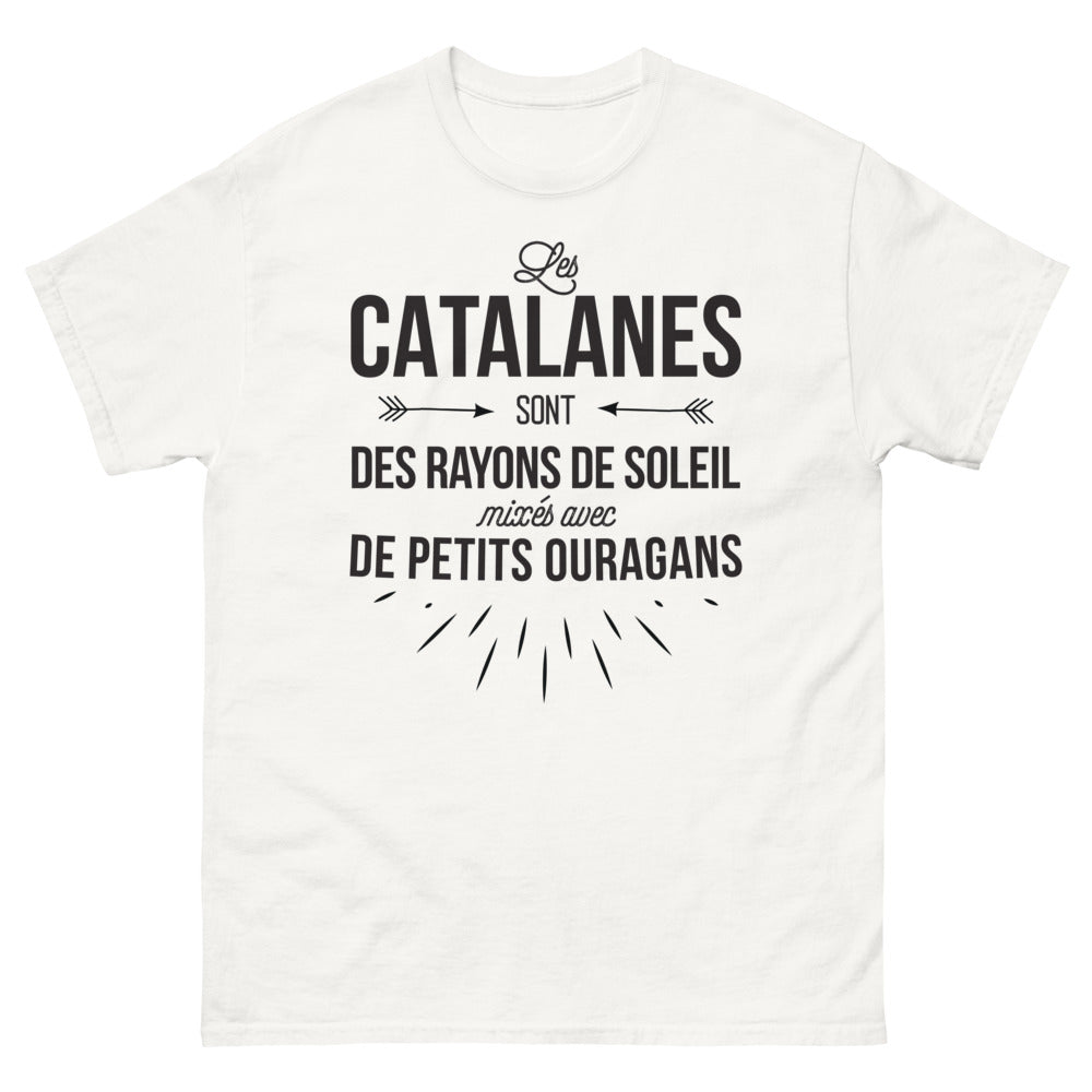 T-shirt Catalogne blanc - Rayons de soleil et ouragans