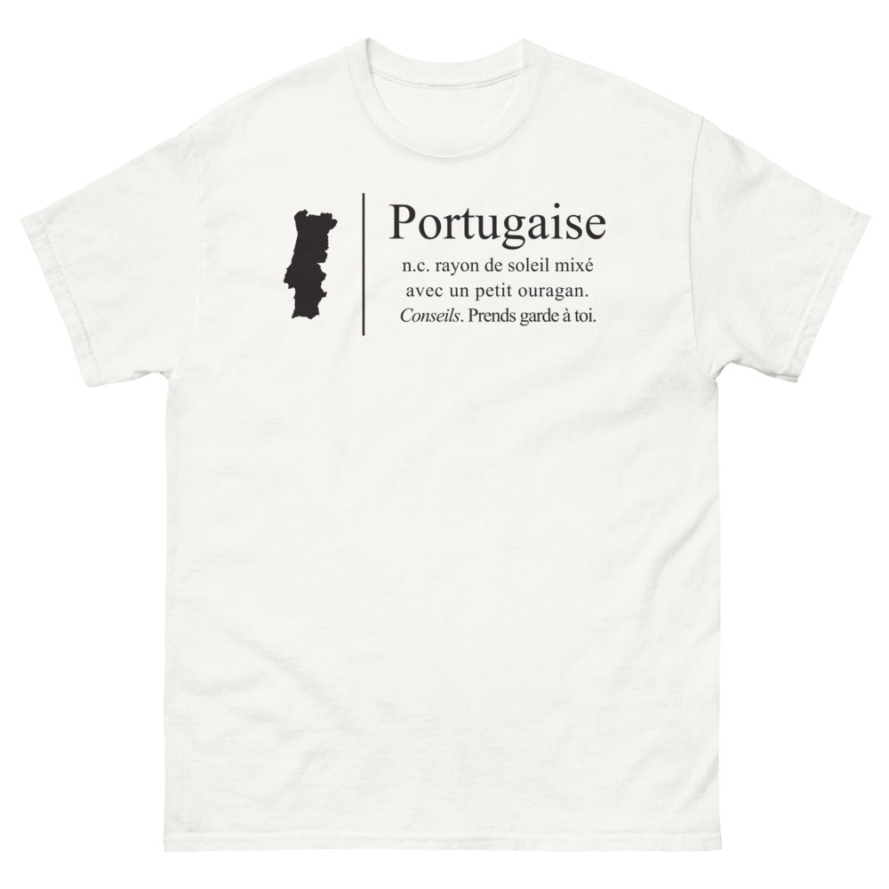 T-shirt Portugal blanc - Rayons de soleil et ouragan