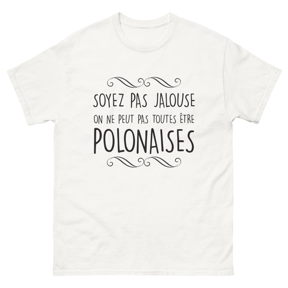 T-shirt Pologne blanc - Pas jalouse, toutes polonaises