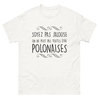 Thumbnail for T-shirt Pologne blanc - Pas jalouse, toutes polonaises