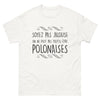 T-shirt Pologne blanc - Pas jalouse, toutes polonaises