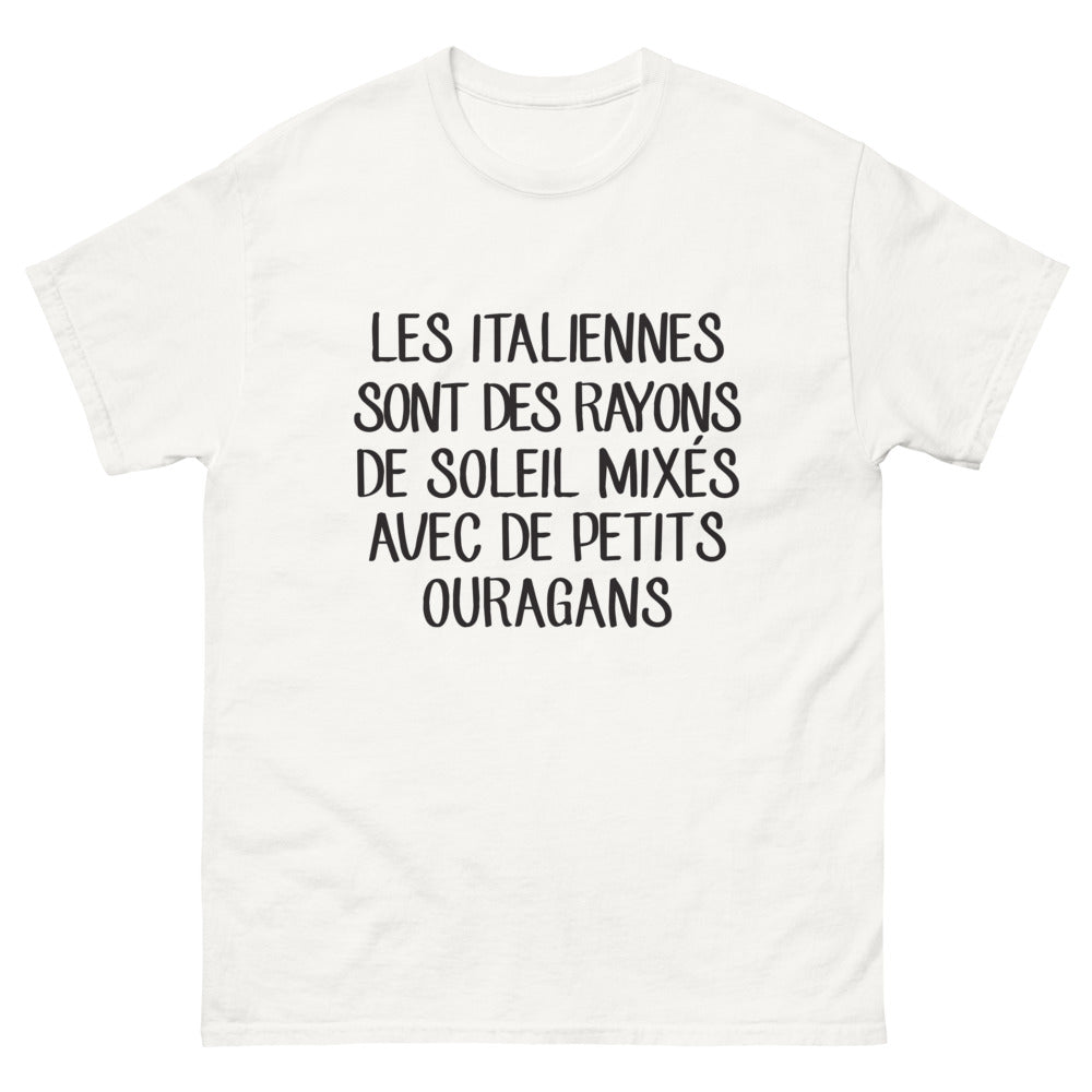 T-shirt Italiennes blanc - Rayons de soleil et petits ouragans