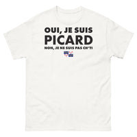 Thumbnail for T-shirt Picard blanc - Oui, je suis Picard, non, je ne suis pas Chti