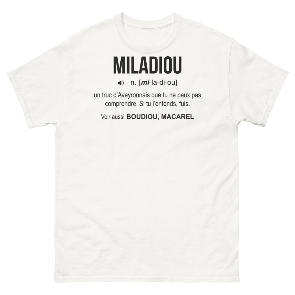 T-shirt Aveyron blanc - Un clin d'œil plein d'humour