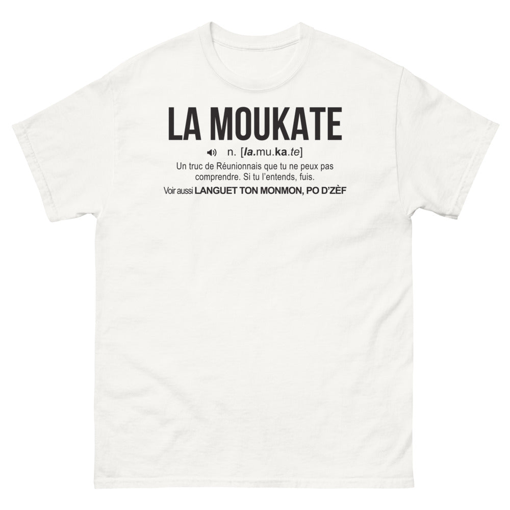 T-shirt Réunion blanc - La Moukate pour tous les Réunionnais