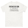 T-shirt Toulonnais blanc - Fatche de Con, humour local
