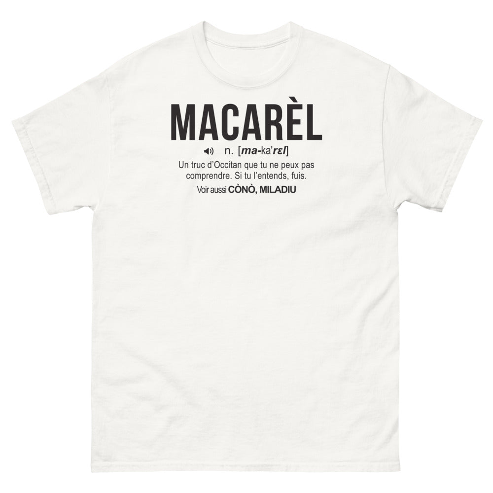 T-shirt Occitan blanc - Macarel, un Truc Unique!