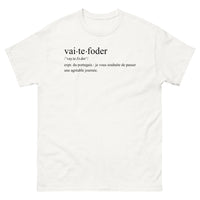 Thumbnail for T-shirt Portugal blanc - Vai-te Foder avec humour