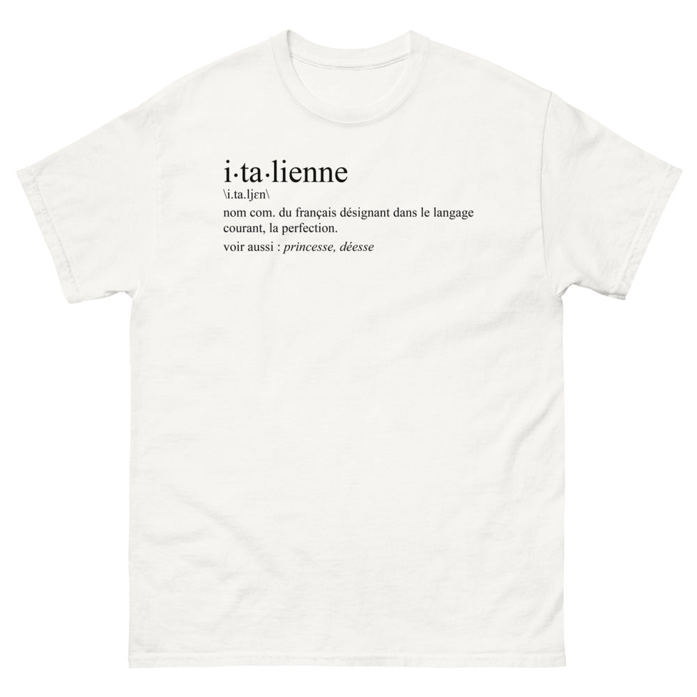 T-shirt Italie blanc - La perfection incarnée