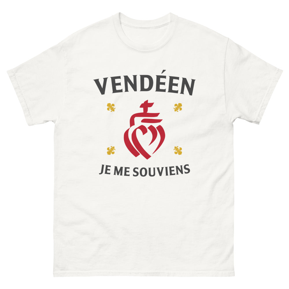 T-shirt Vendéen blanc - Je Me Souviens de la Vendée