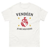 T-shirt Vendéen blanc - Je Me Souviens de la Vendée