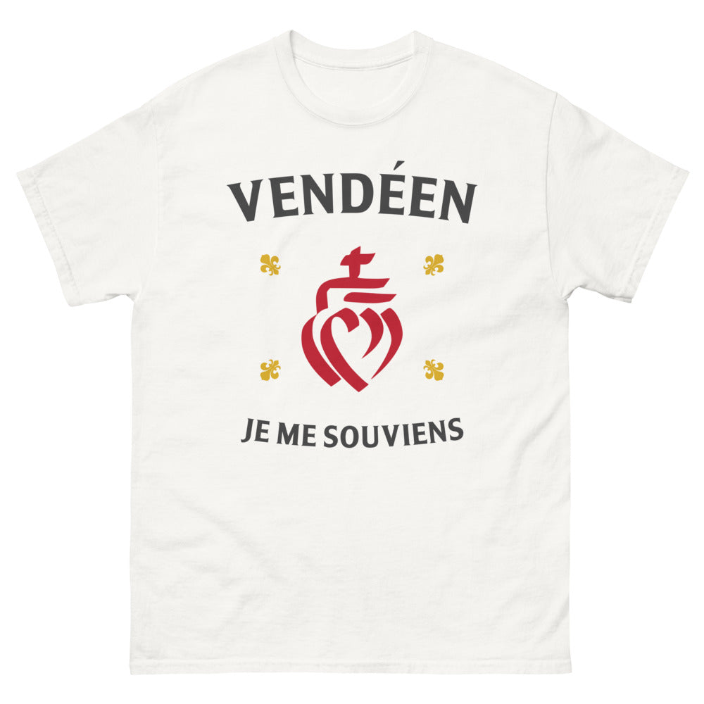 T-shirt Vendée blanc - Je me souviens de Vendée