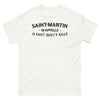 T-shirt Saint-Martin blanc - Ici m'appelle, il faut que j'y aille