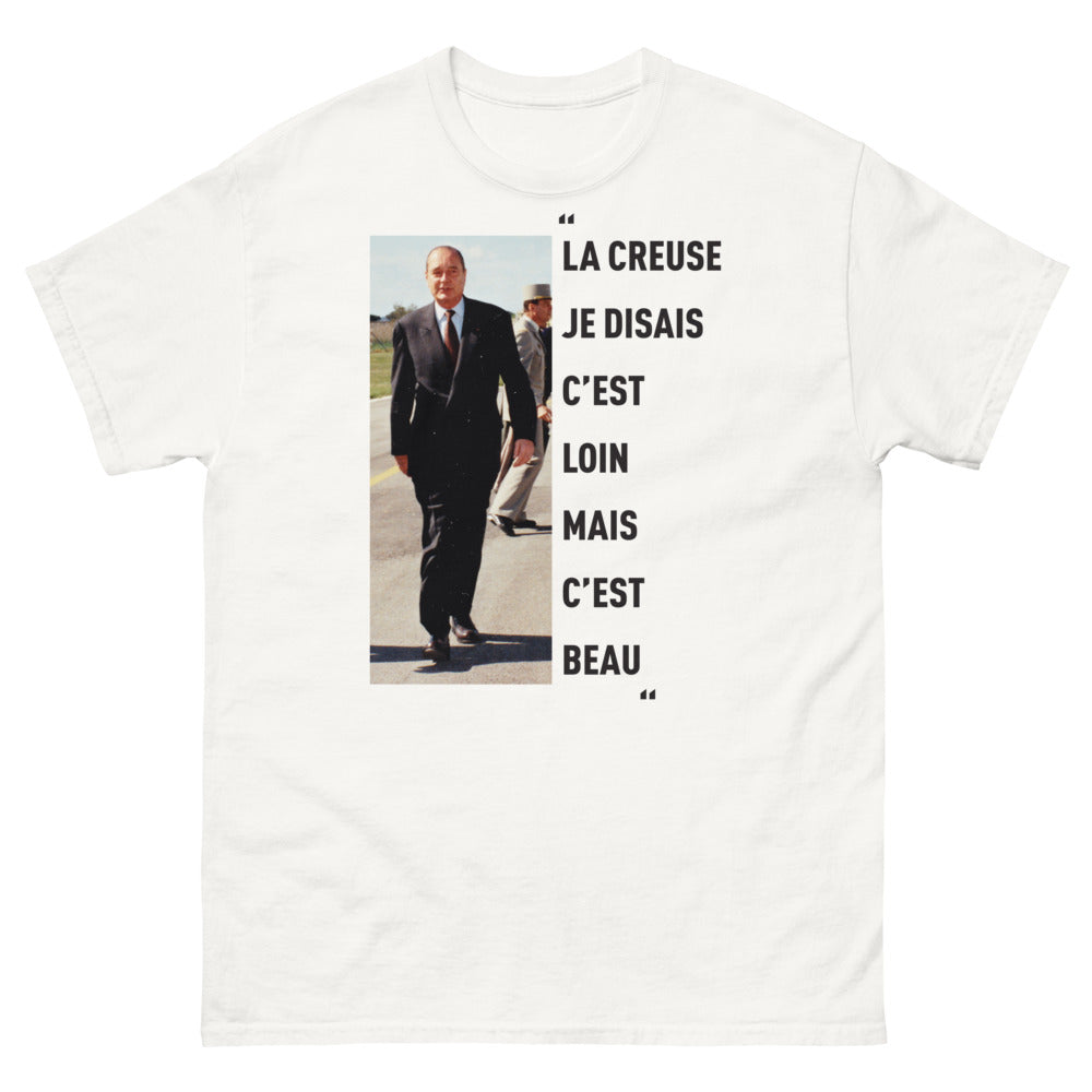 T-shirt La Creuse blanc - Je disais c'est loin mais c'est beau