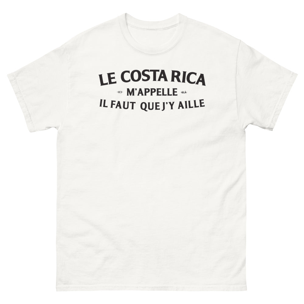 T-shirt Costa Rica blanc - Le Costa Rica m'appelle, il faut que j'y aille