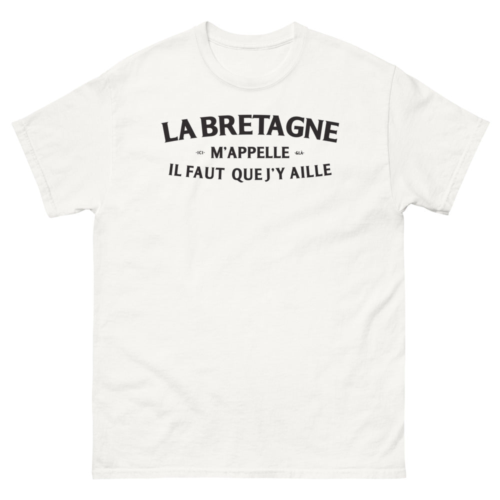 T-shirt Bretagne blanc - La Bretagne m'appelle