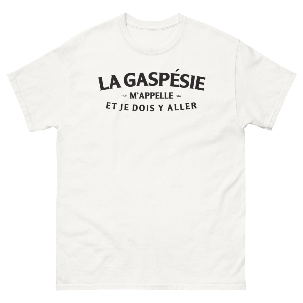 T-shirt Gaspésie blanc - La Gaspésie m'appelle