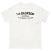 T-shirt Gaspésie blanc - La Gaspésie m'appelle