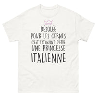 Thumbnail for T-shirt Italie blanc - Désolée pour les cernes