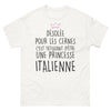 T-shirt Italie blanc - Désolée pour les cernes